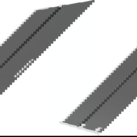 Mexen Velar L vonios ekrano 2 durys stumdomos 95 x 150 cm, grafitas, baltas - 896-095-003-41-20