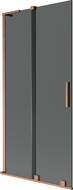 Mexen Velar L vonios ekrano 2 sparnais stumdomas 95 x 150 cm, grafitas, šepečiu valcuota varis - 896-095-003-41-65