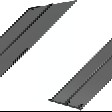 Mexen Velar L vonios užtvara, dviejų dalių stumdomas, 95 x 150 cm, grafitas, juodas - 896-095-003-41-70