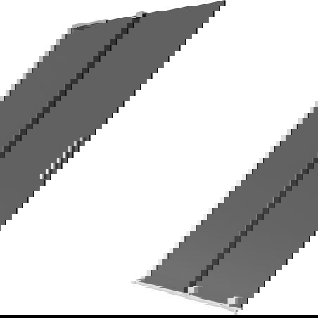 Mexen Velar L vonios pertvara, dviejų dalių, stumdomas 100 x 150 cm, grafitas, chromas - 896-100-003-41-01