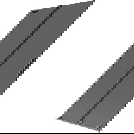 Mexen Velar L vonios sienelė 2-dalių stumdomos 100 x 150 cm, grafitas, šešėlinė šlifuota - 896-100-003-41-66