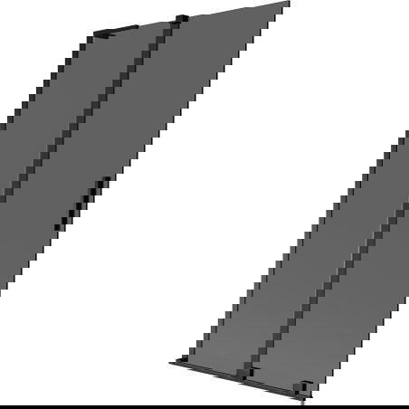 Mexen Velar L vonios ekrano pertvara, 2 dalių stumdomas 100 x 150 cm, grafitas, juodas - 896-100-003-41-70