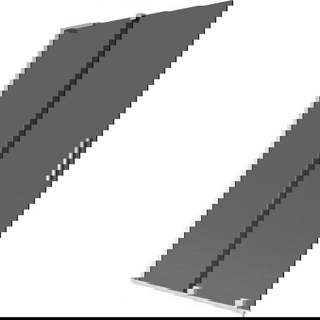 Mexen Velar L vonios pertvara, dviejų dalių stumdomas 110 x 150 cm, grafitas, chromas - 896-110-003-41-01