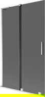 Mexen Velar L vonios pertvara, dviejų dalių stumdomas 110 x 150 cm, grafitas, chromas - 896-110-003-41-01