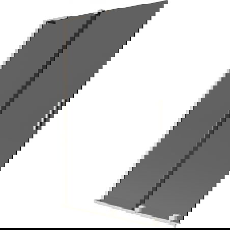 Mexen Velar L voniaus širmas 2-durų stumdomas 110 x 150 cm, grafitas, šlifuotas nikelis - 896-110-003-41-97