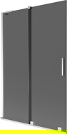 Mexen Velar L vonios durys, 2-jų dalių, slankiojančios 120 x 150 cm, grafitas, chromas - 896-120-003-41-01