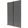 Mexen Velar L vonios ekrano slankusis 2-durų 120 x 150 cm, grafitas, šlifuota varis - 896-120-003-41-65