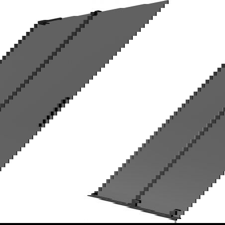 Mexen Velar L vonios sienelė 2 dalių, stumdoma 120 x 150 cm, grafitas, juoda - 896-120-003-41-70