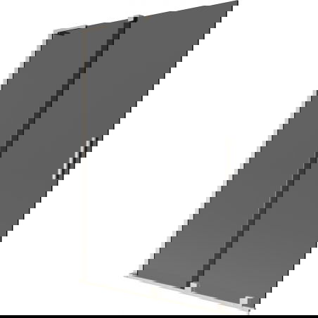 Mexen Velar L vonios ekrano dviduris stumdomas 120 x 150 cm, grafitas, šlifuotas nikelis - 896-120-003-41-97