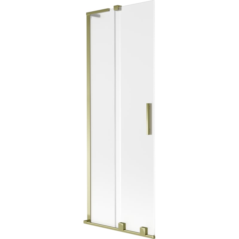 Mexen Velar L vonios uždanga, stumdomas 2-durų, 70 x 150 cm, matinė, auksinė - 896-070-003-31-50