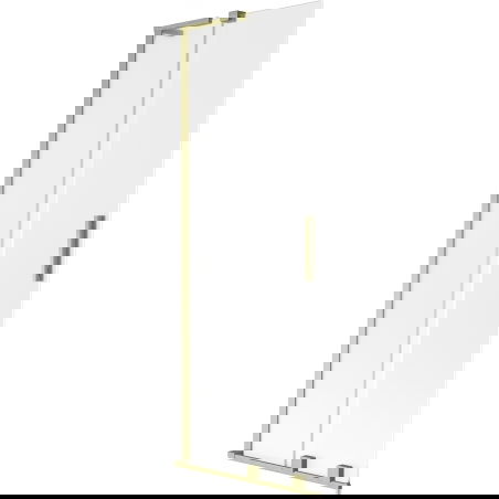 Mexen Velar L vonios dušo siena su 2 stumdomais sparnais 70 x 150 cm, matinė, auksinis šlifuotas - 896-070-003-31-55