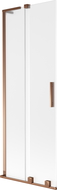 Mexen Velar L vonios ekrano 2 dalių slankusis 70 x 150 cm, matinė, rožinis auksas - 896-070-003-31-60