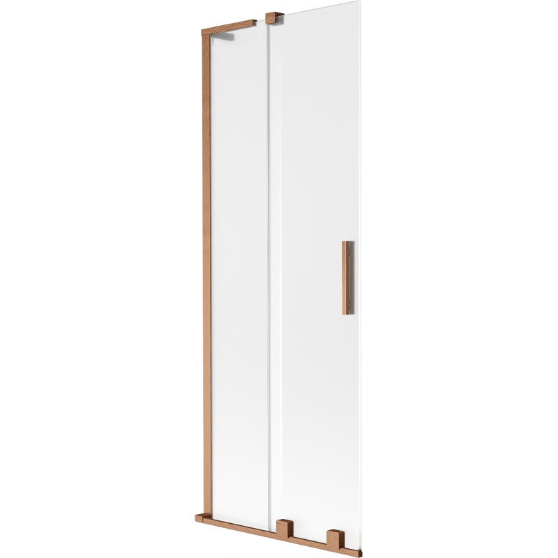 Mexen Velar L vonios kambario ekranas 2-dalių stumdomas 70 x 150 cm, matinė, šepečiu valyta varis - 896-070-003-31-65