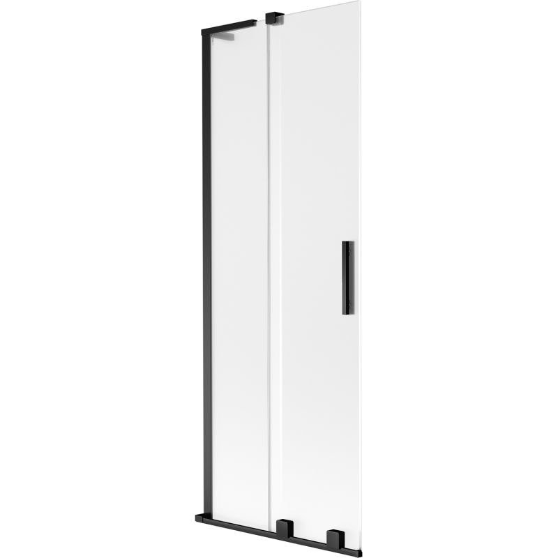 Mexen Velar L vonios užuolaida 2-jų dalių stumdoma 70 x 150 cm, matinė, juoda - 896-070-003-31-70
