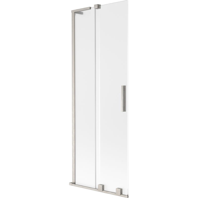 Mexen Velar L vonios ekranas, 2 dalių, atidaromas, 70 x 150 cm, matinė, šlifuotas nikelis - 896-070-003-31-97
