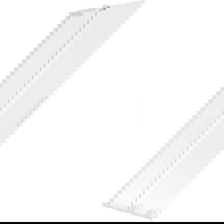 Mexen Velar L vonios sienelė 2 dalių stumdomos 75 x 150 cm, matinės, baltos - 896-075-003-31-20