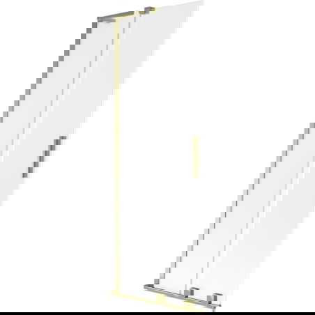 Mexen Velar L 2-dalių stumdomas vonios ekranas 75 x 150 cm, matinė, auksinė - 896-075-003-31-50
