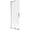 Mexen Velar L 2-dalių stumdomas vonios ekranas 75 x 150 cm, matinė, auksinė - 896-075-003-31-50