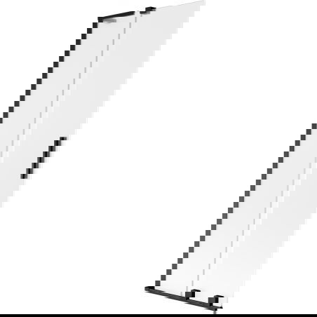 Mexen Velar L vonios užuolaida, 2 dalių, stumdomas 75 x 150 cm, matinis, juodas - 896-075-003-31-70