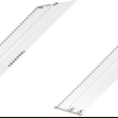 Mexen Velar L vonios pertvara, 2-jų dalių stumdomo tipo 75 x 150 cm, matinė, šlifuotas nikelis - 896-075-003-31-97