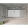 Mexen Omega stumdoma dušo kabina 140 x 70 cm, Skaidrus, Chromo + dušo padėklas Flat - 825-140-070-01-00-4010