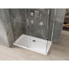 Mexen Omega stumdoma dušo kabina 140 x 70 cm, Skaidrus, Chromo + dušo padėklas Flat - 825-140-070-01-00-4010