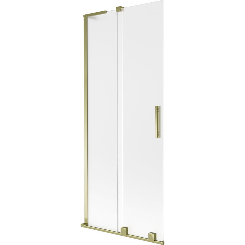Mexen Velar L vonios ekranas, 2 varčių, slankusis, 80 x 150 cm, matinė, auksinė - 896-080-003-31-50