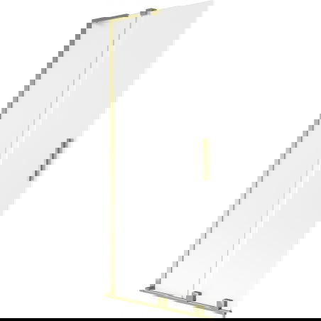 Mexen Velar L vonia užuolaidų 2-dalių stumdomas 80 x 150 cm, šerkšnas, auksinis - 896-080-003-31-50