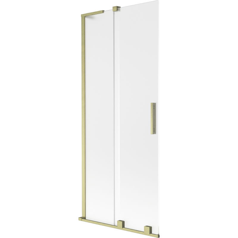 Mexen Velar L vonios ekrano 2-sparnių slankiojantis 80 x 150 cm, matinė, auksinė šlifuota - 896-080-003-31-55