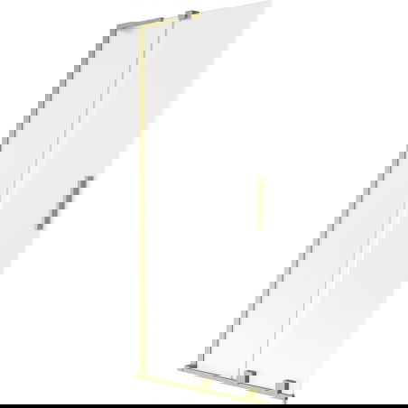 Mexen Velar L vonios pertvara 2-dalių slankiojanti 80 x 150 cm, matinė, auksinis šlifuotas - 896-080-003-31-55