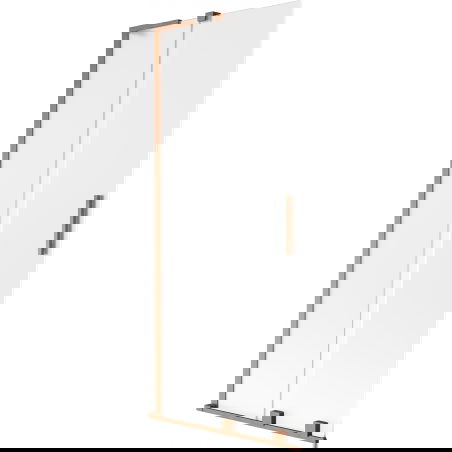 Mexen Velar L vonios pertvara 2 dalių stumdomos 80 x 150 cm, matinė, šepečiu valyta varis - 896-080-003-31-65