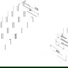 Mexen Velar L vonios ekranas, 2-sparnai, stumdomas 80 x 150 cm, matinis, juodas - 896-080-003-31-70