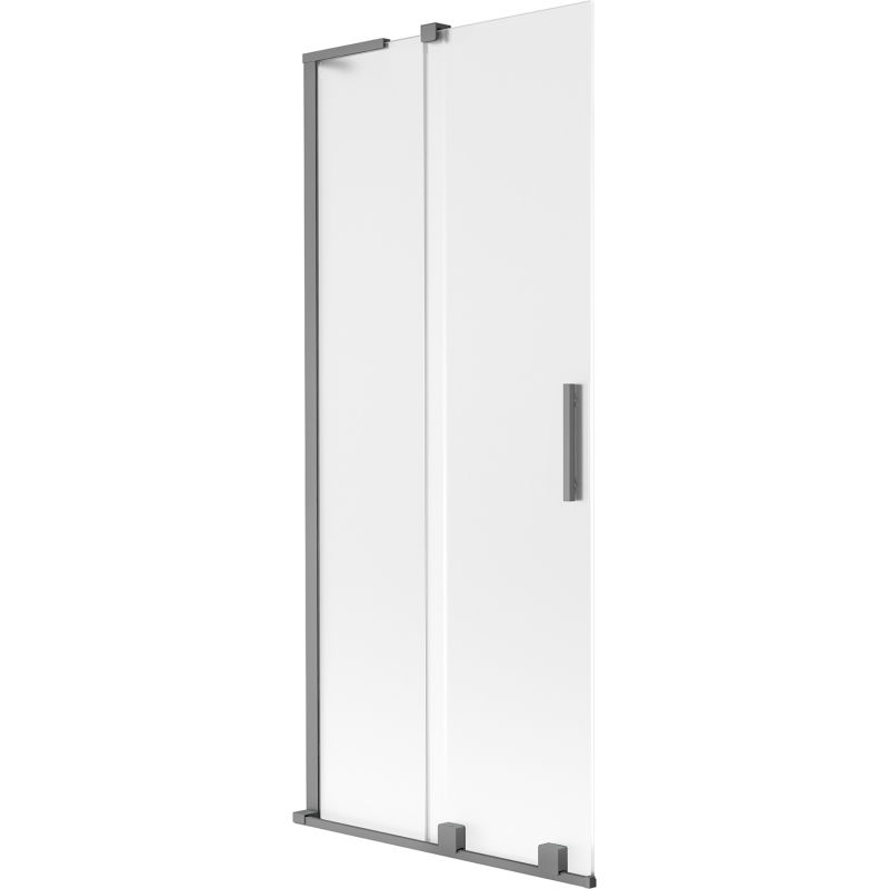 Mexen Velar L vonios pertvara, 2-jų durų, stumdomas, 80 x 150 cm, matinė, gun kaliojus - 896-080-003-31-95