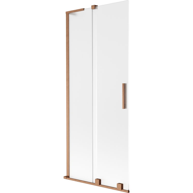 Mexen Velar L vonios ekrano 2-durų stumdomas 85 x 150 cm, matinė, šepečiu valyta varis - 896-085-003-31-65
