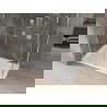 Mexen Omega stumdomoji dušo kabina 140 x 80 cm, permatoma, chromuota + plokščias padėklas - 825-140-080-01-00-4010