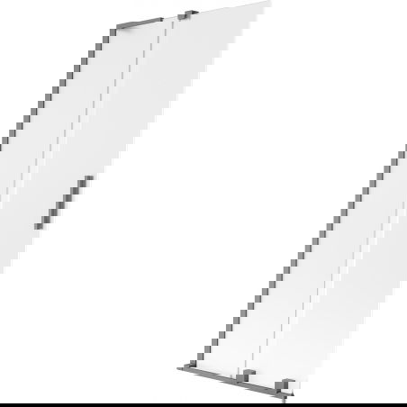 Mexen Velar L vonios ekranas 2-jų dalių stumdomas 85 x 150 cm, matinė, juodas metalas - 896-085-003-31-95