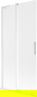 Mexen Velar L vonios pertvara 2-durų slankiojančios 90 x 150 cm, matinės, baltos - 896-090-003-31-20