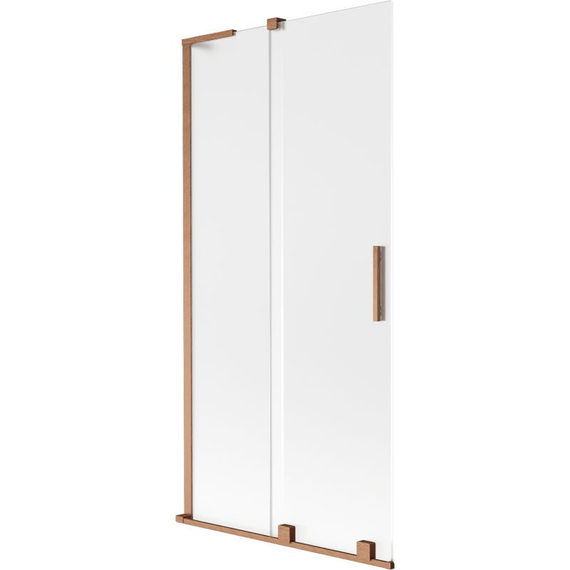 Mexen Velar L vonios ekrano 2-stumdomas durys 90 x 150 cm, matinė spalva, šlifuota varinė - 896-090-003-31-65