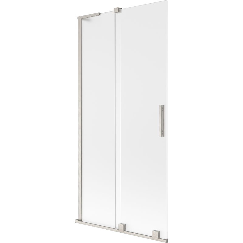 Mexen Velar L vonios pertvara, 2-jų dalių, stumdomas, 90 x 150 cm, matinė, šlifuotas nikelis - 896-090-003-31-97