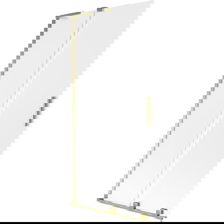 Mexen Velar L vonios uždanga 2 dalių slankiojanti 95 x 150 cm, matinė, auksinė - 896-095-003-31-50
