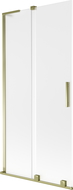 Mexen Velar L vonios ekranas, reguliuojamas, 2 dalių, 95 x 150 cm, matinė, auksinė - 896-095-003-31-50