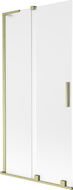 Mexen Velar L vonios užuolaida, 2-jų dalių, slankiojančios, 95 x 150 cm, matinės, auksinis šlifuotas - 896-095-003-31-55