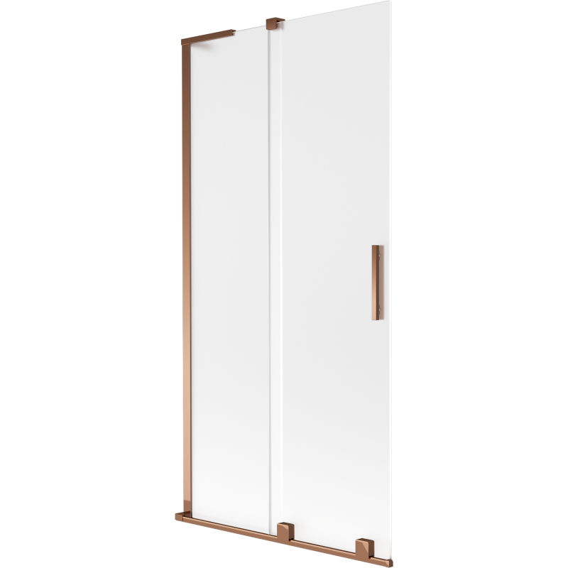 Mexen Velar L vonios ekranas, 2-durų, 95 x 150 cm, matinė apdaila, rožinis auksas - 896-095-003-31-60