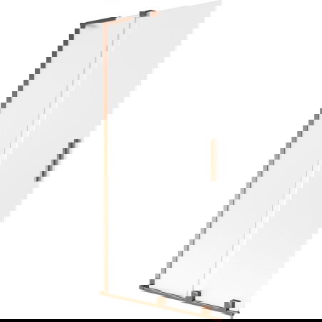 Mexen Velar L vonios ekranas 2-jų durų, slankiojančios 95 x 150 cm, matinės, rožinio aukso - 896-095-003-31-60