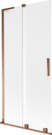 Mexen Velar L vonios ekranas 2-jų durų, slankiojančios 95 x 150 cm, matinės, rožinio aukso - 896-095-003-31-60