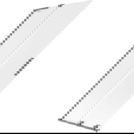 Mexen Velar L vonios užuolaida, dviejų dalių, stumdomas, 95 x 150 cm, šalna, tamsus metalas - 896-095-003-31-95