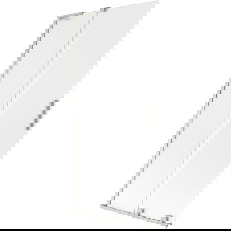 Mexen Velar L vonios ekranas, 2-durų stumdomas 95 x 150 cm, matinės, šlifuotas nikelis - 896-095-003-31-97