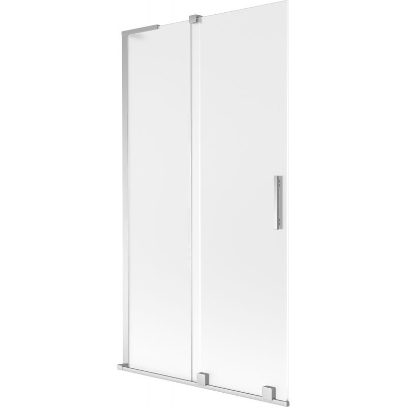 Mexen Velar L vonios pertvara su 2 slankiojamaisiais sparnais 100 x 150 cm, matinė, chromas - 896-100-003-31-01