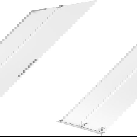 Mexen Velar L vonios pertvara su 2 slankiojamaisiais sparnais 100 x 150 cm, matinė, chromas - 896-100-003-31-01