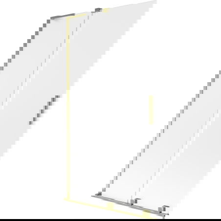 Mexen Velar L vonios kambario uždanga, 2-durų stumdomoji 100 x 150 cm, matinė, auksinė - 896-100-003-31-50